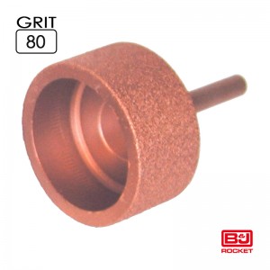 FW Ø40x 20mm, Schaft 6mm, 132055 Grit 80 
