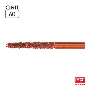 PR Ø6/4 x 65mm, pointed, Shaft 6mm, 132083 Grit 60 