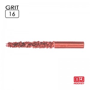 PR Ø6 x 65mm, 40mm pointed, Shaft 6mm, 132084 Grit 16 