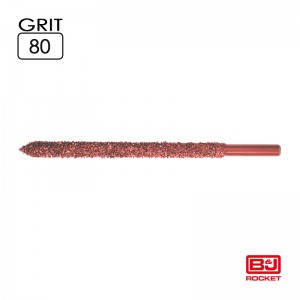 PR Ø8mm, 170mm, Shaft 8mm, 132087 Grit 80 